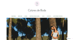 Desktop Screenshot of coloresdeboda.com