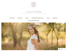 Tablet Screenshot of coloresdeboda.com